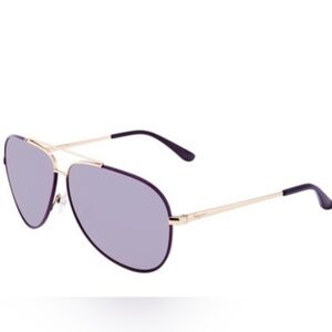 Salvatore Ferragamo Violet Aviator Sunglasses